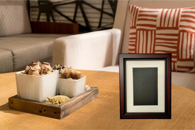 Decor53 Polymer Table Photo Frame(Maroon, 1 Photo(s), 12.7 x 17.7 Cm)