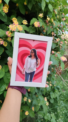 Anjil Wood Table Photo Frame(White, 1 Photo(s), 6X4)