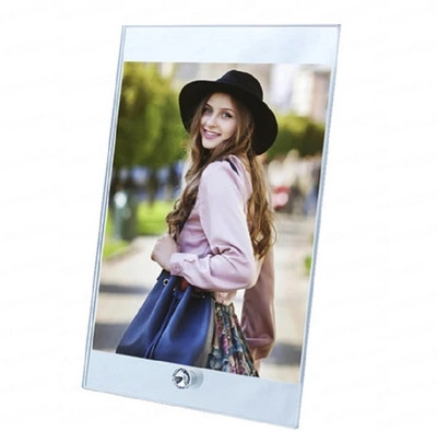 Printsalive Glass Table Photo Frame(White, 1 Photo(s), 18*13.6 cm)