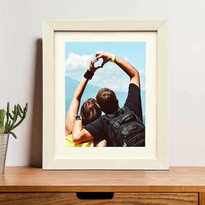 Painting Mantra Wood Wall Photo Frame(White, 1 Photo(s), 8X10)