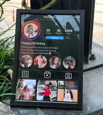 Imagix gifts MDF Wall Photo Frame(Black, 8 Photo(s), A4)