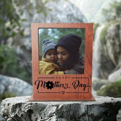 DVMART MDF Table Photo Frame(Brown, 1 Photo(s), 3x3 in)