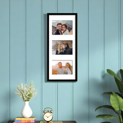 Art Street MDF Wall Photo Frame(Black, 3 Photo(s), 4x6 (Inch))