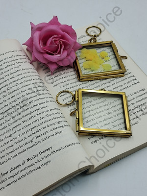 The Weston Choice Glass Wall Photo Frame(Gold, 2 Photo(s), 2X2 INCH)