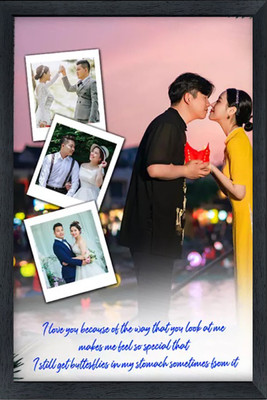 Heartbeat Plastic Wall Photo Frame(Multicolor, 4 Photo(s), 4 x 6)