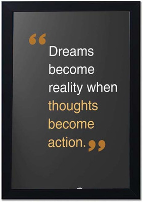 lookat Plastic Wall Photo Frame(Multicolor, 1 Photo(s), Inspire & Achieve Wall Frame Size A4)