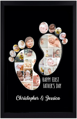 JB CLICKS CREATIONS Wood Wall Photo Frame(Black, 20 Photo(s), normal photo frame)