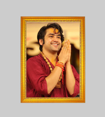 Renowned MDF Wall Photo Frame(Maroon, 1 Photo(s), Bageshwar Sarkar 5X7 CM)