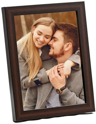 Zig Zag Acrylic Table Photo Frame(Brown, 1 Photo(s), 4x6 inches)