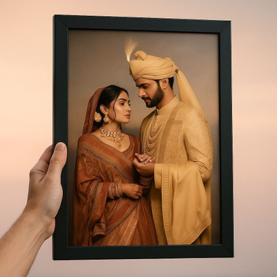 SHREE COLLECTION MDF Wall Photo Frame(Black, 1 Photo(s), Photo Frame)