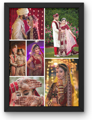 the fame story Wood Wall Photo Frame(Black, 5 Photo(s), a4)