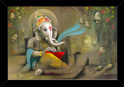 Stuthi Arts Best ganesha painting photo frame Religious Frame