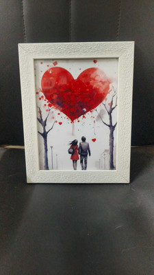 Stuthi Arts Wood Table Photo Frame(White, 1 Photo(s), 6 x 8 inch)