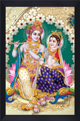 Gita Govinda RADHA KRISHNA acrylic glass photo frame Religious Frame