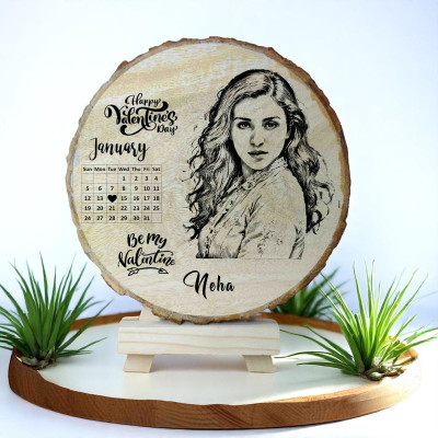 DVMART Wood Table Photo Frame(Brown, 1 Photo(s), Handmade Mango Wood Photo Frame – Valentine's Day Keepsake Gift (Size 8.5))