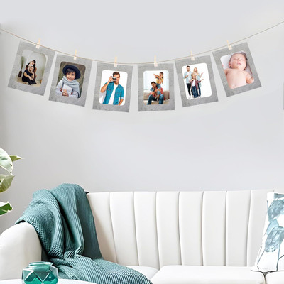 Art Street Paper Wall Photo Frame(Grey, 6 Photo(s), 3.1x4.2 Inch)