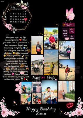 Mhai Enterprises Plastic Wall Photo Frame(Black, 1 Photo(s), A4)