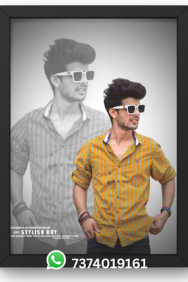 om ji wall decor Wood Wall Photo Frame(Black, 1 Photo(s), costumize photo frame)