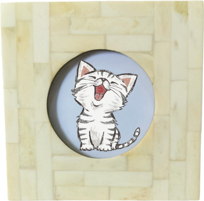 InsTook Wood Table Photo Frame(White, 1 Photo(s), s)