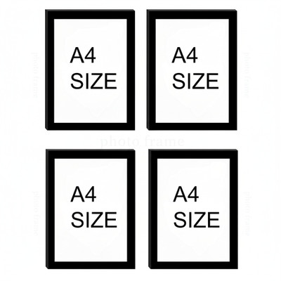 Ritik Handicrafts Wood Wall Photo Frame(Black, 4 Photo(s), 20.32x30.48 cm)