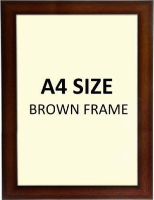 Morvi Wood Wall Photo Frame(Brown, 1 Photo(s), A4)