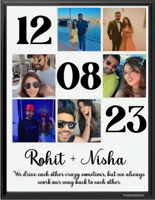 SL GIFTS Wood Wall Photo Frame(Black, 10 Photo(s), 10*14 INCH)