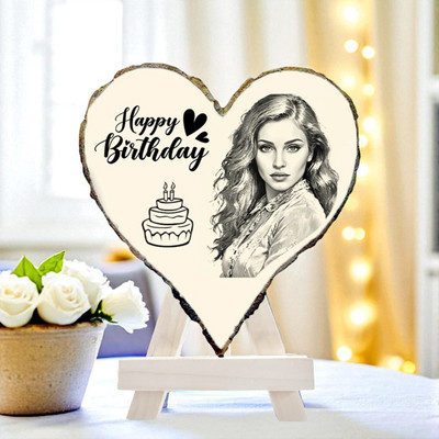 DVMART Wood Table Photo Frame(Beige, 1 Photo(s), 6.5 inch)