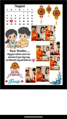 HUMTUMCREATION Wood Wall Photo Frame(Black, 8 Photo(s), Premium A4 Customized Photo Frame | Add Your Photo, Name & Message | Personalized Gift for Couples, Birthday & Home Decor Send photos on Whatsaap No (9251282844) And Get Digital Reprint)