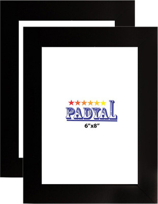 PADYAL Wood Table Photo Frame(Black, 2 Photo(s), 6X8)