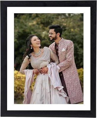 Rainboww MDF Wall Photo Frame(Black, 1 Photo(s), A4Size Please Send Your Photo On These WhatsApp Number 9220120596)