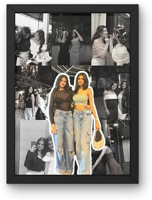 NORALA Acrylic Wall Photo Frame(Black, 1 Photo(s), Black Wood Customized Picture Collage Rectangular Frame - Personalized Wall-Mounted Frame with Custom Photos & Quote - Gifts for Anniversary, Couple, Husband, Wife - 8x10Inch For Order whatsapp 9982805489)