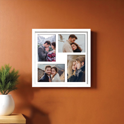 Art Street MDF Wall Photo Frame(White, 4 Photo(s), 4x6 (Inch))