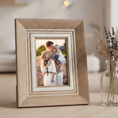 Art Street MDF Table Photo Frame(Brown, 1 Photo(s), 4x6 Inch)