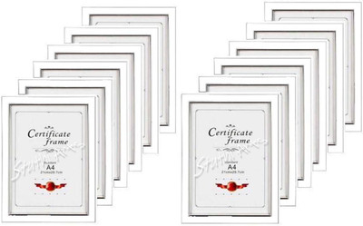 Stuthi Arts Wood Wall Photo Frame(White, 12 Photo(s), A4)