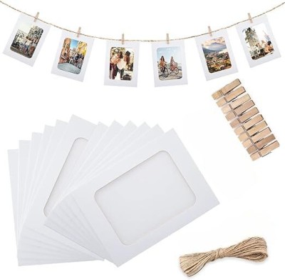 Prescent Paper Wall Photo Frame(White, 10 Photo(s), 7.5 x 5.5 inch)