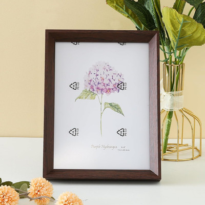 Ekhasa Wood Table Photo Frame(Brown, 1 Photo(s), 16.7 * 21.8 CM)