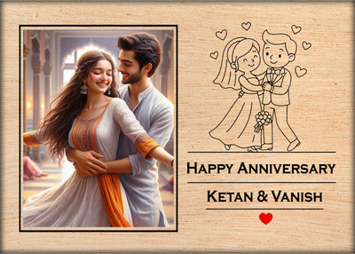 reva enterprises Wood Table Photo Frame(Multicolor, 1 Photo(s), 10cms)