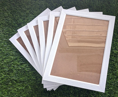 AG CRAFTS Wood Wall Photo Frame(White, 6 Photo(s), a4, 8x12)