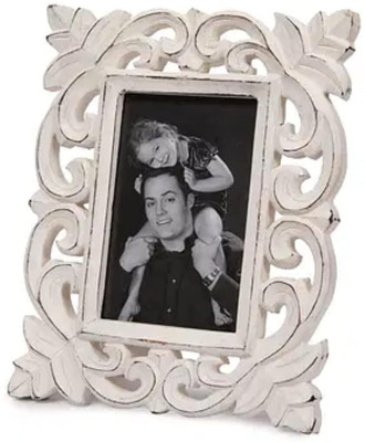 Woodcreations Wood Table Photo Frame(White, 1 Photo(s), 17 X 13 CMS)