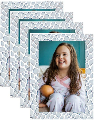 PADYAL Wood Table Photo Frame(White, 4 Photo(s), 5x7)
