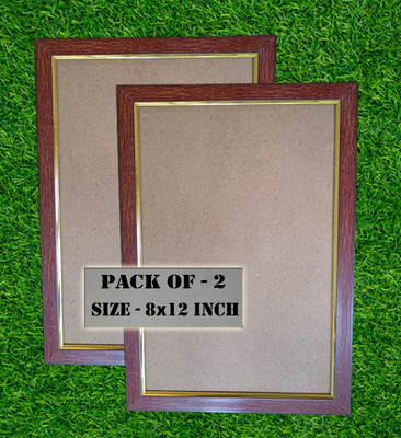 PAVEL ART Wood Wall Photo Frame(Multicolor, 2 Photo(s), 8x12 Inch, Blank Photo Frame (Pack of 2)