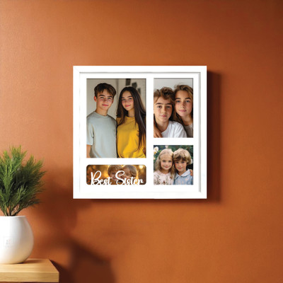 Art Street MDF Wall Photo Frame(White, 3 Photo(s), 6x8, 4x6 and 5x5 (Inch))