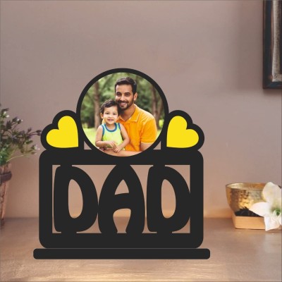 GIFT JAIPUR MDF Table Photo Frame(Black, 1 Photo(s), Birthday Fathers day gift for dad papa)
