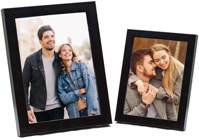 Zig Zag Acrylic Table Photo Frame(Black, 1 Photo(s), 4x6 inches)