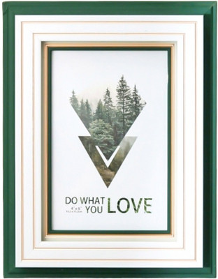 The Procure Store Wood Table Photo Frame(Dark Green, 1 Photo(s), 10.2 x 15.2 CM, 4 x 6 Inch)