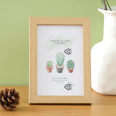 Ekhasa Wood Table Photo Frame(Brown, 1 Photo(s), 11.6 * 16.7 CM)