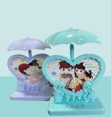 RD Brothers Plastic Table Photo Frame(Light Blue, 1 Photo(s), 12X12CM)