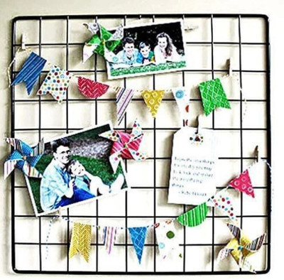 SPACE ORGANISER Steel Wall Photo Frame(Black, 4 Photo(s), 10X10C M)