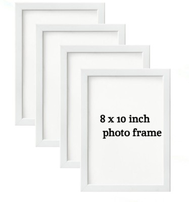 thecloset Wood Wall Photo Frame(White, 4 Photo(s), 20.32 X 25.4 CM)