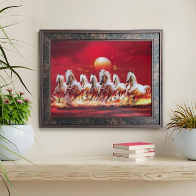 Art Street Wood Wall Photo Frame(Red, 1 Photo(s), 14.3x18.2 Inch)